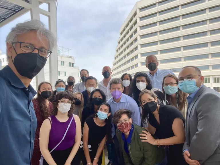 A group of NRDC staffers at the organization's Santa Monica, California, office